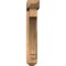 Ekena Millwork Imperial Arts and Crafts Smooth Bracket w/ Offset Brace, Western Red Cedar, 5 1/2"W x 28"D x 32"H BKT0604X28X32IMP03SWR - alternate 2